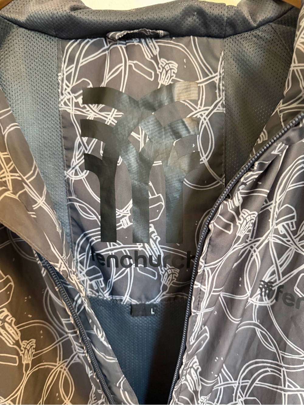 Men’s Large late 90s Charcoal Grey Windbreaker Jacket